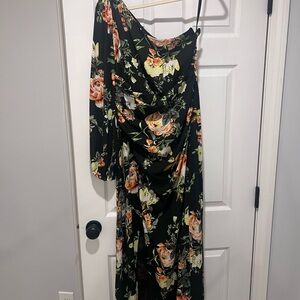Floral Off-Shoulder Dress - Spring Wedding Guest Dress